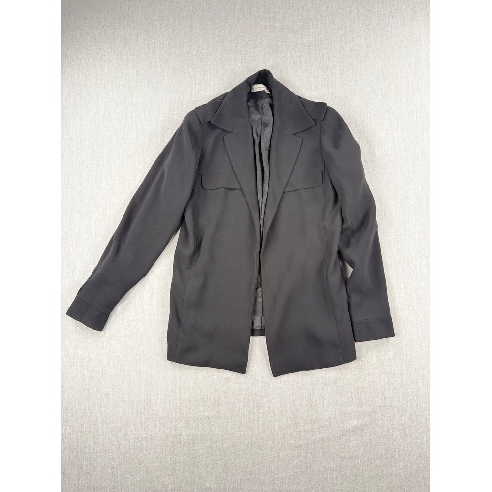 Marisa Minicucci Black Military Style Blazer Jacket Made in Canada Size 8